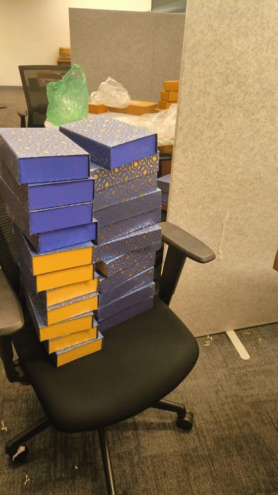 Boxes, packed