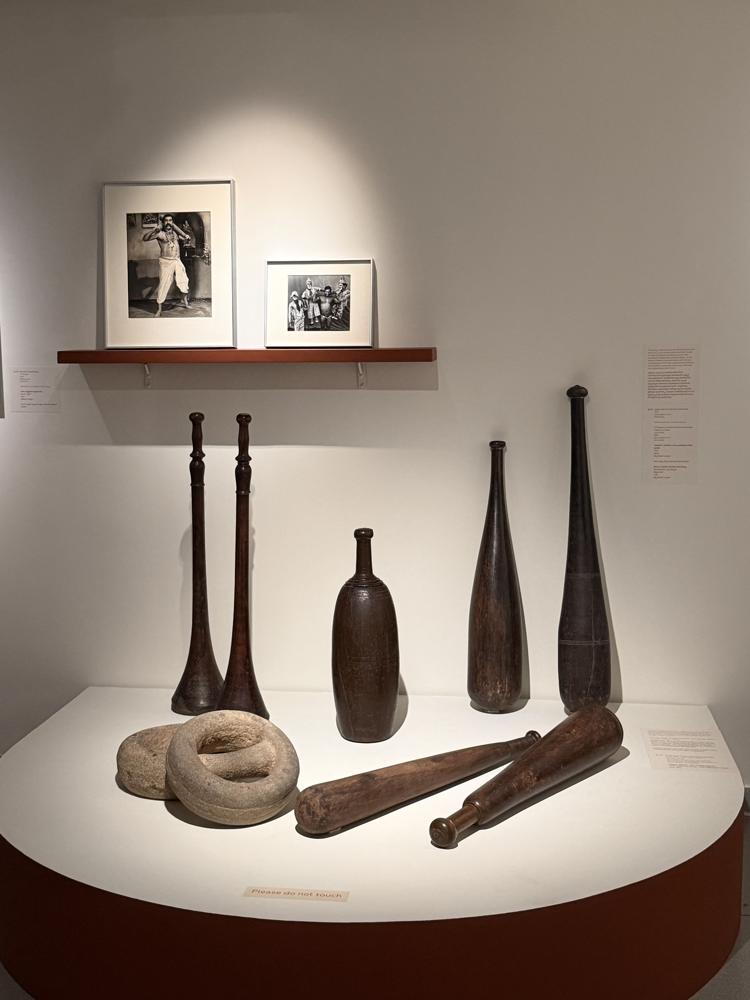 Museum indian clubs display