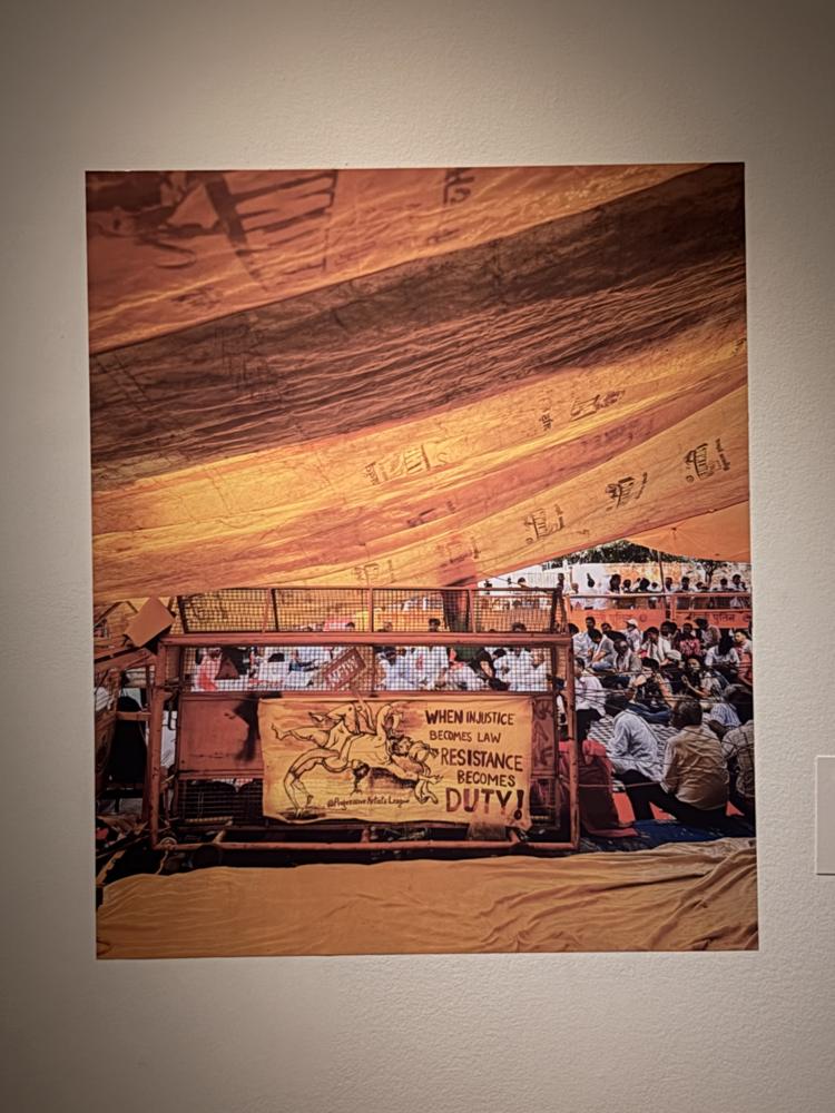 Museum protest photograph