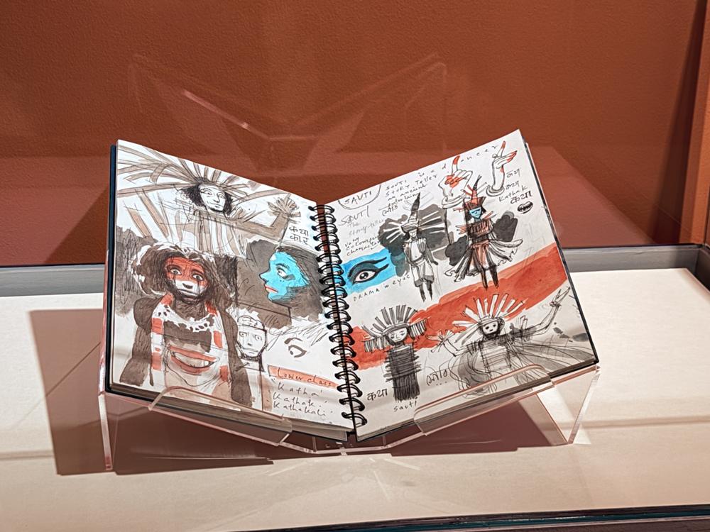 Museum sketchbook in case