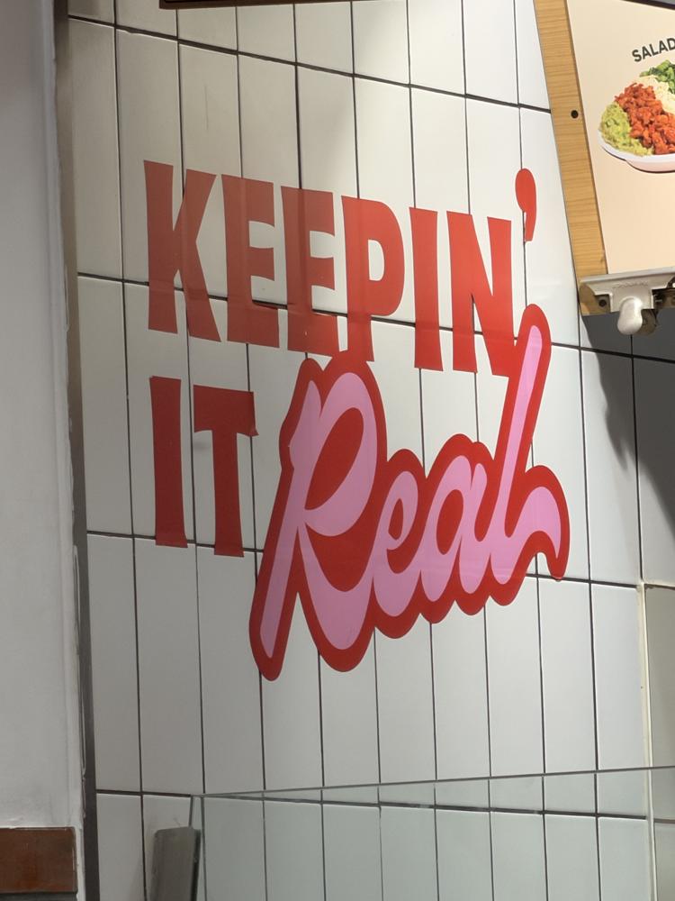 Keepin it real wall