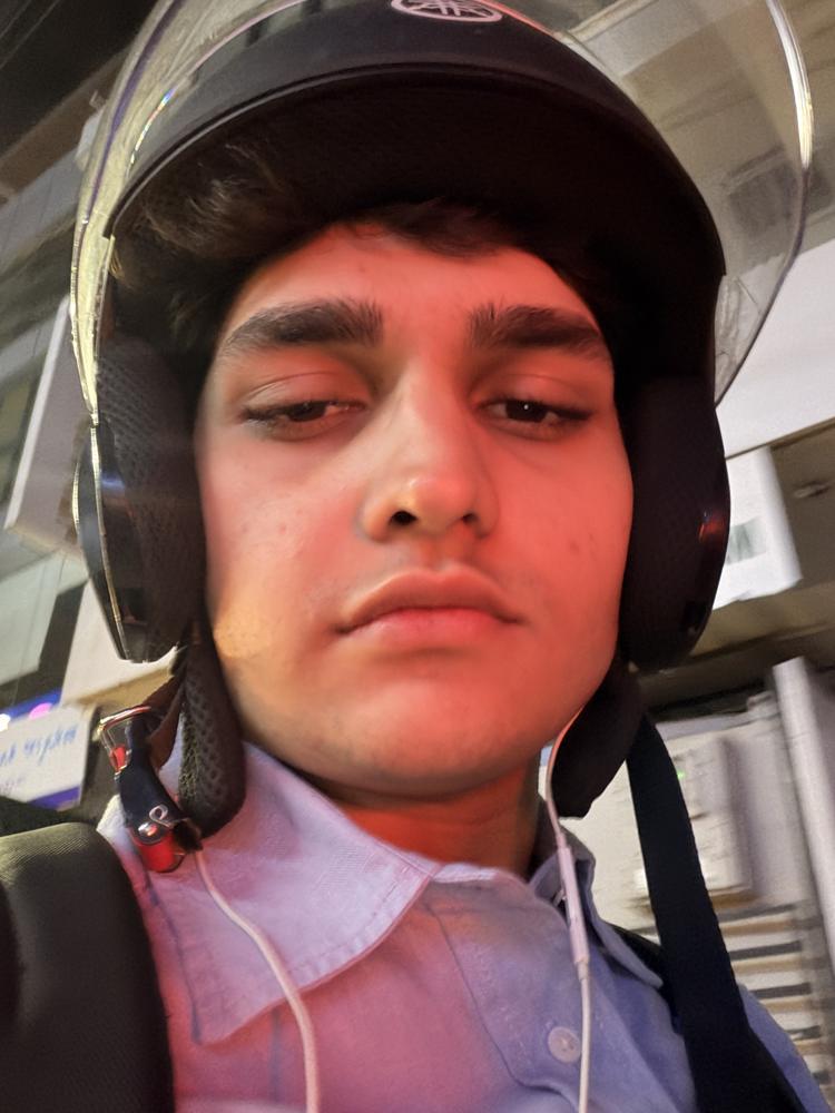 Helmet selfie day