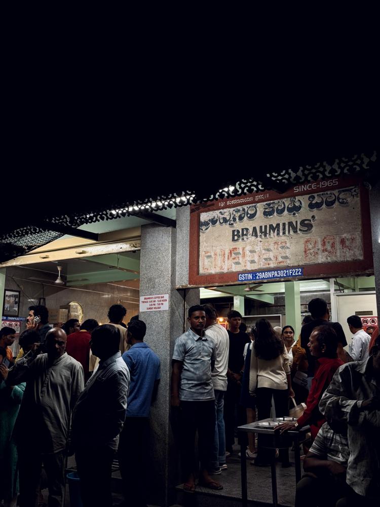 Brahmins coffee bar night queue