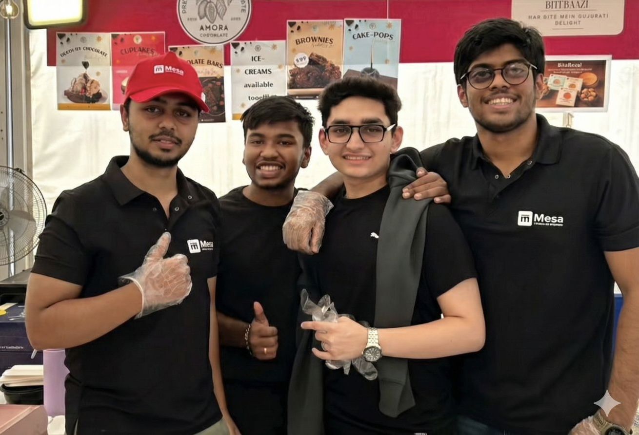 Mesa team at a stall