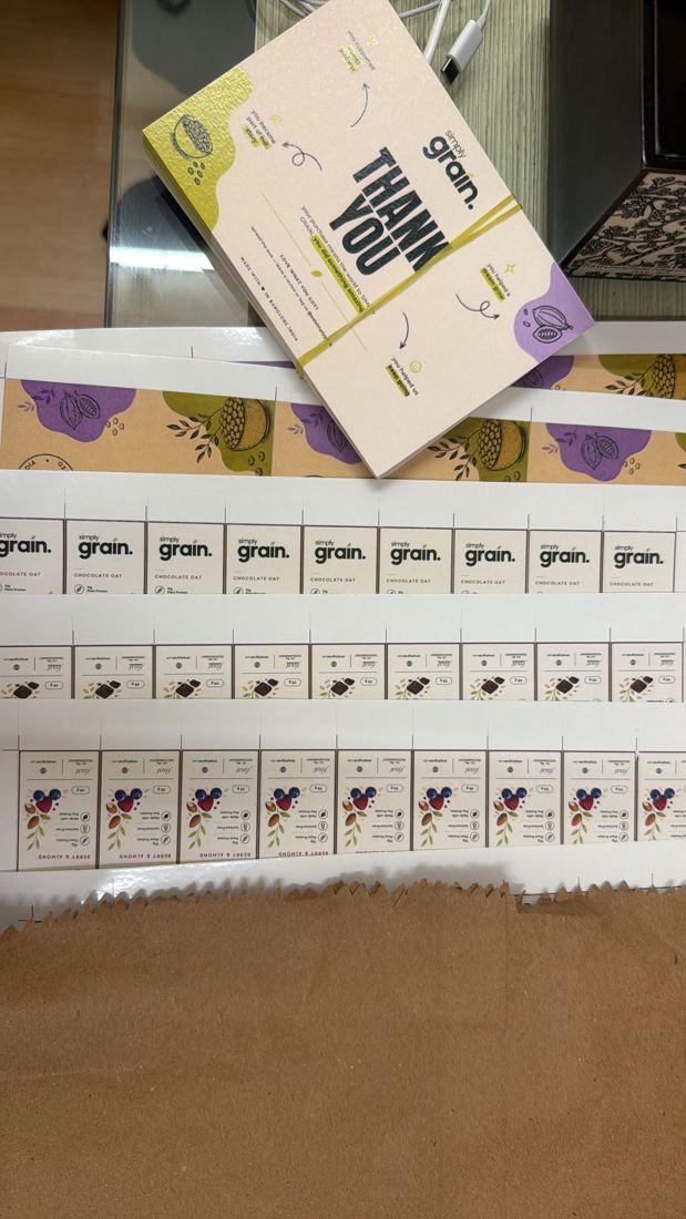 Packing thank-you cards